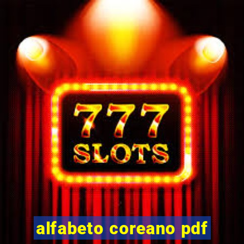 alfabeto coreano pdf